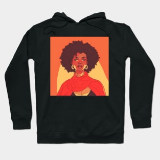 African Queen, Afro Superhero, Female Warrior, Black History Hoodie